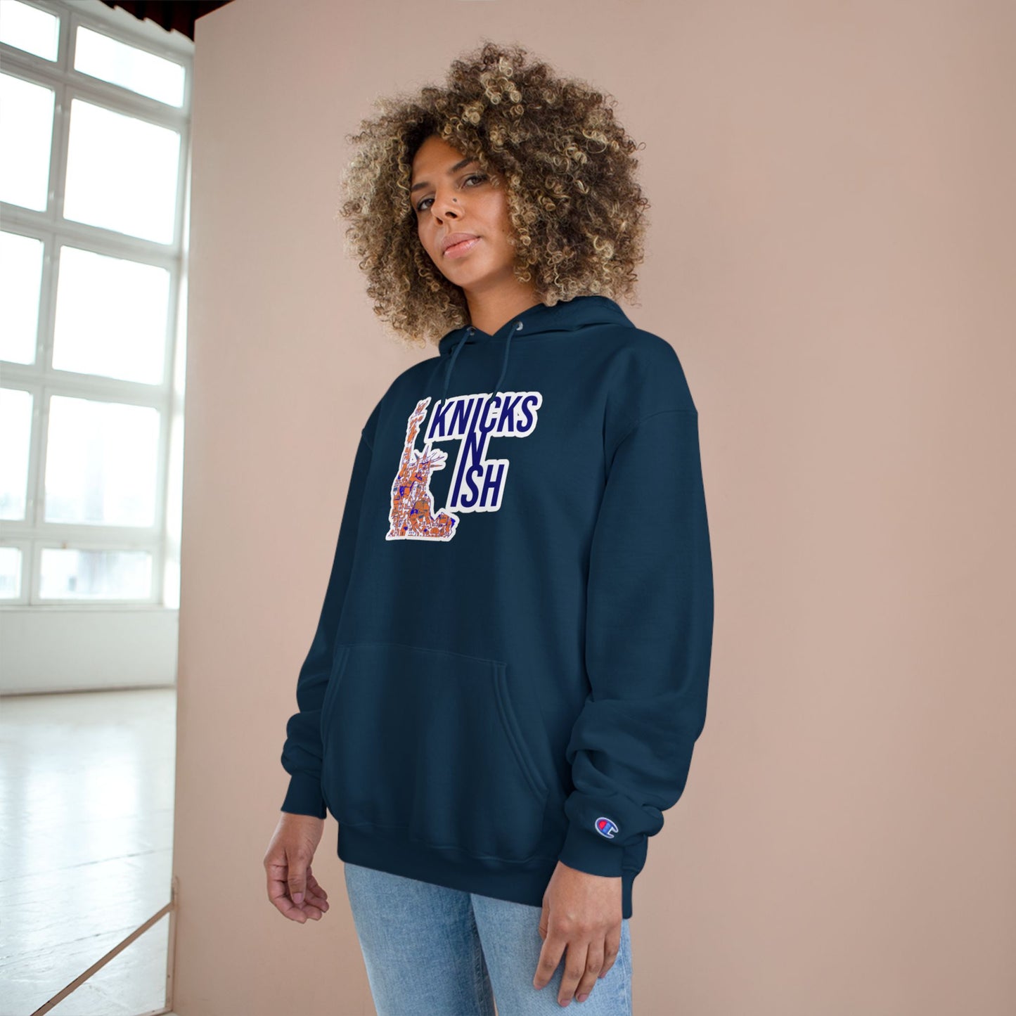 Knicks N Ish x Champion Hoodie