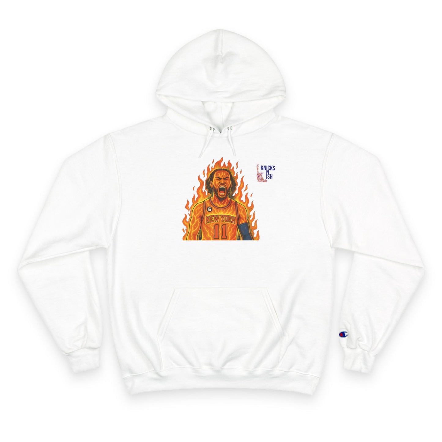 Knicks N Ish x Champion Hoodie – Brunson On Fire Edition
