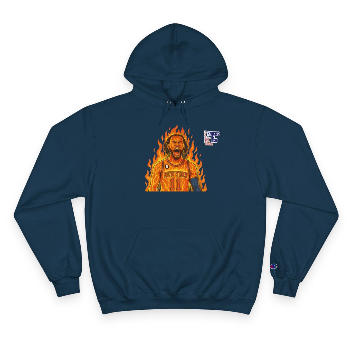 Knicks N Ish x Champion Hoodie – Brunson On Fire Edition