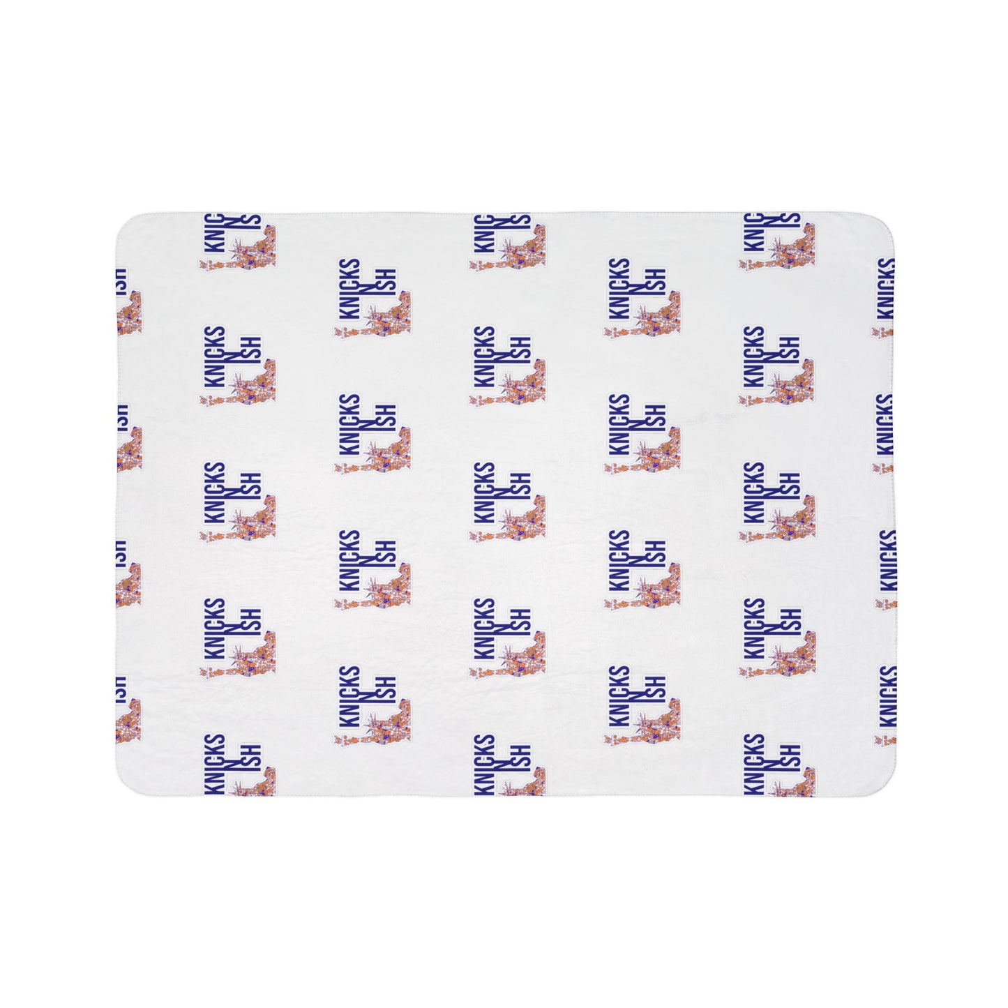 Knicks N Ish Cozy Fleece Sherpa Blanket – Stay Warm & Rep the City