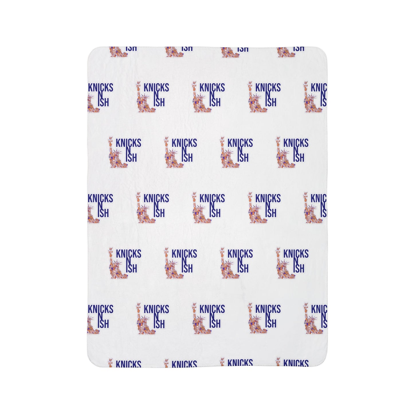 Knicks N Ish Cozy Fleece Sherpa Blanket – Stay Warm & Rep the City