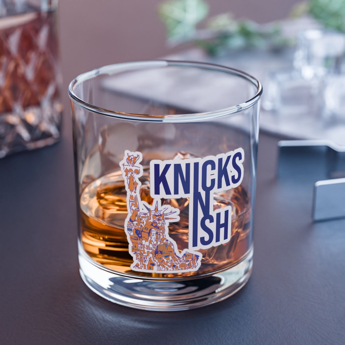 Knicks N Ish Rocks Glass – 10oz | Perfect for Game Nights & Good Vibes