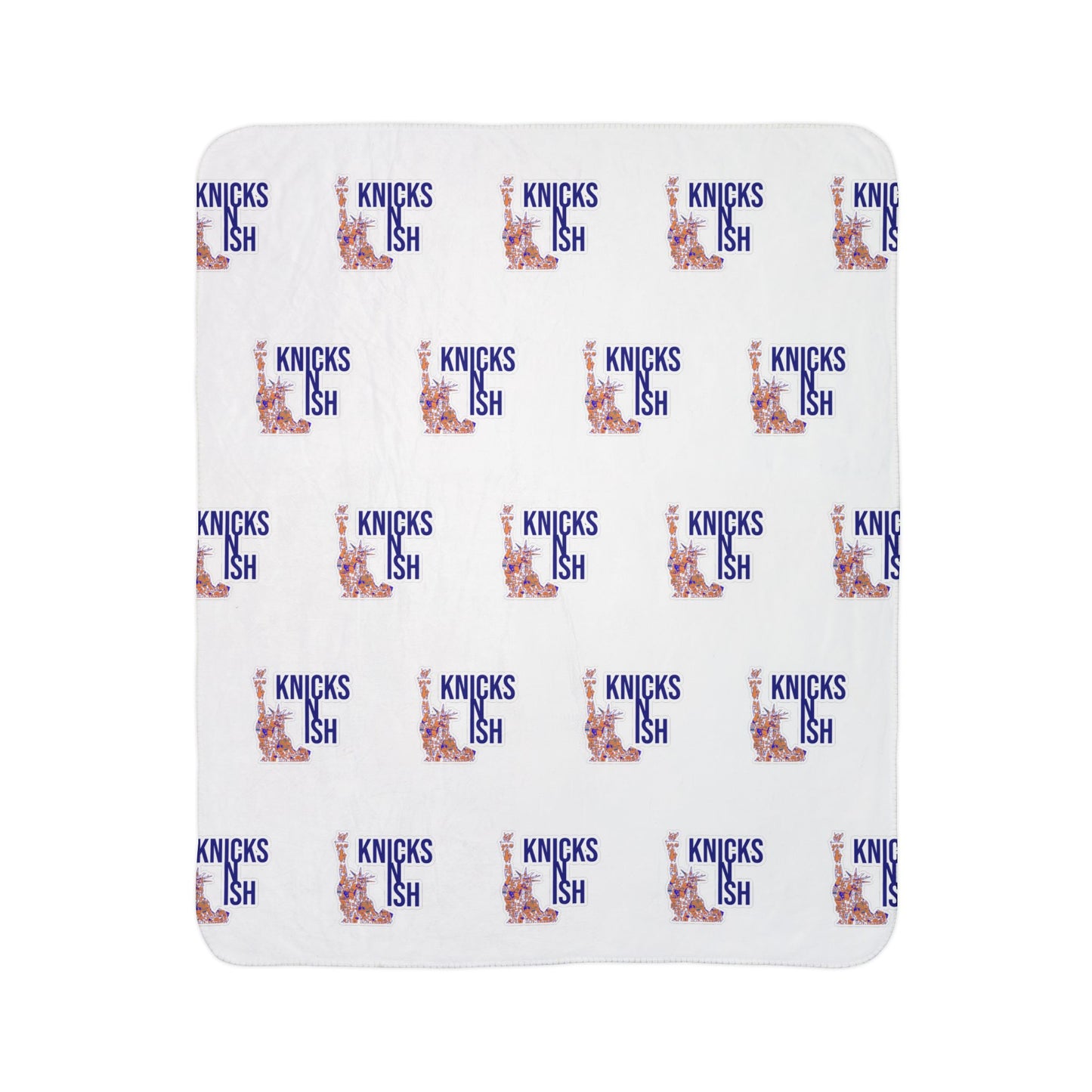 Knicks N Ish Cozy Fleece Sherpa Blanket – Stay Warm & Rep the City