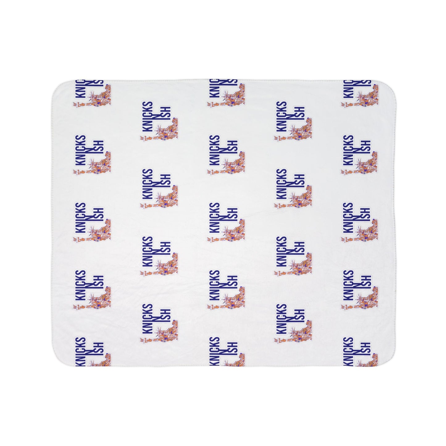 Knicks N Ish Cozy Fleece Sherpa Blanket – Stay Warm & Rep the City