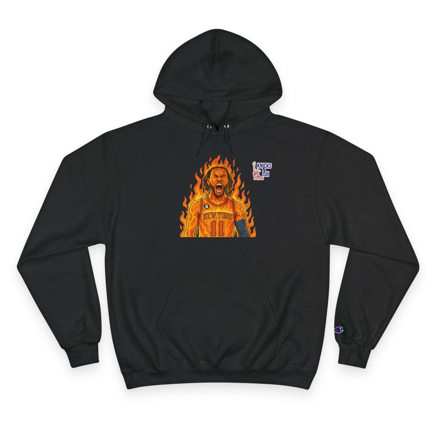 Knicks N Ish x Champion Hoodie – Brunson On Fire Edition