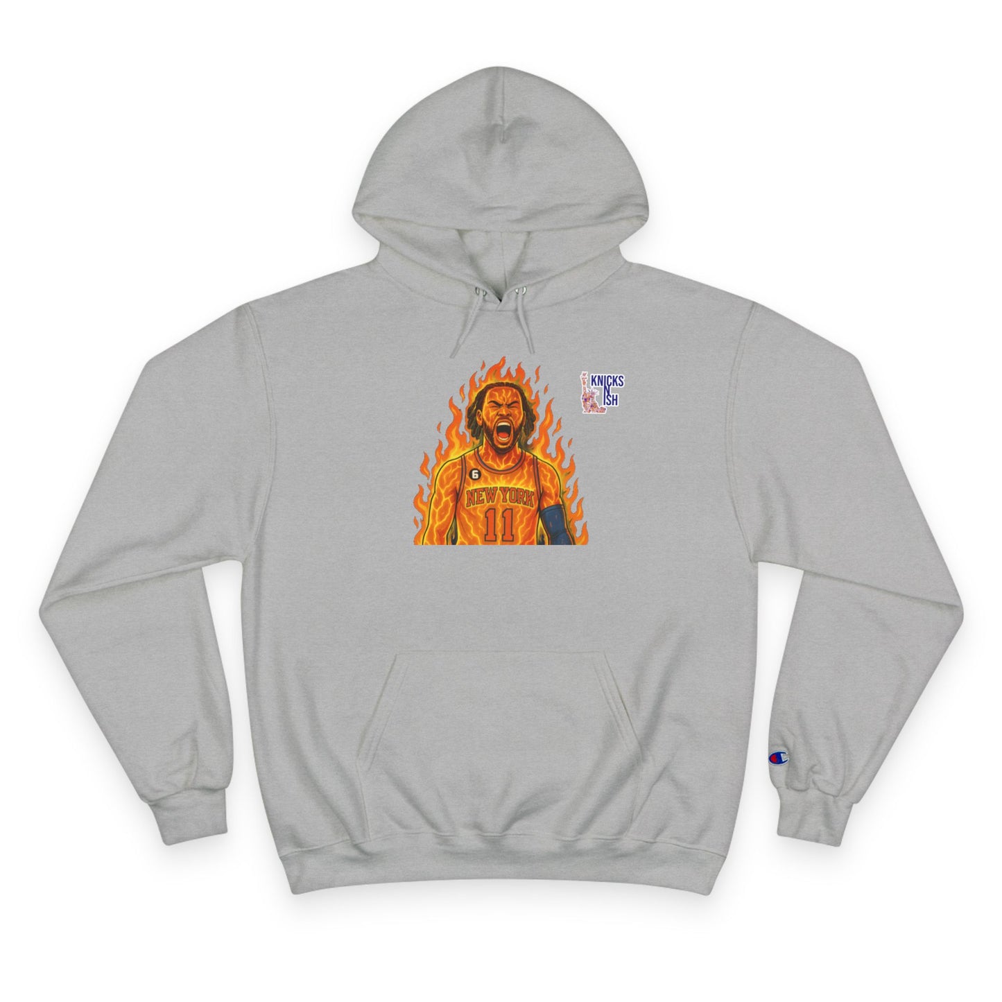 Knicks N Ish x Champion Hoodie – Brunson On Fire Edition
